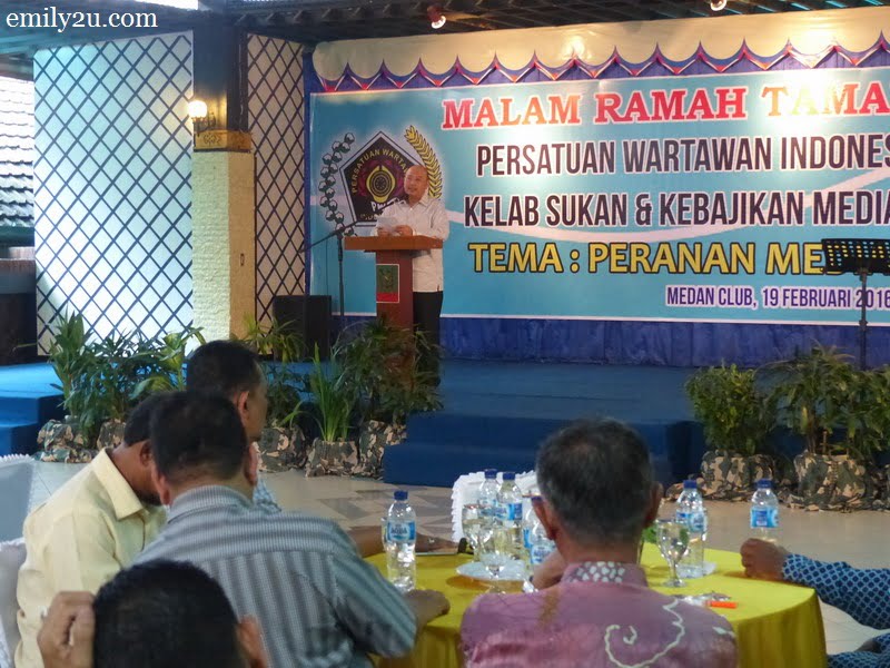 14. Medan City Mayor Dzulmi Eldin addresses his guests