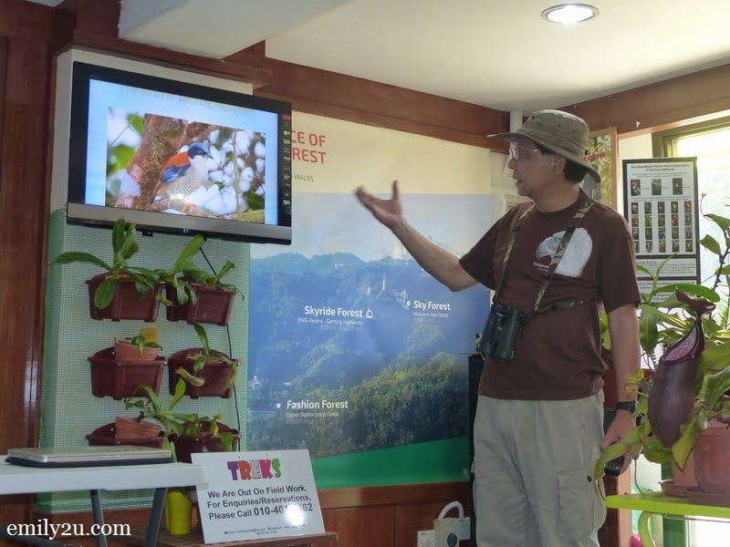10. Malaysian Nature Society (MNS) President Henry Goh gives a recap of the birds that we spotted earlier in the morning