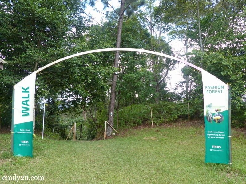 2. entrance to Fashion Forest, a short distance from the Awana Longhouse