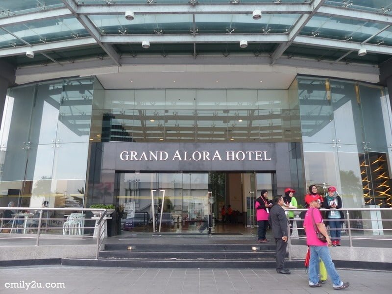 2. entrance of Grand Alora Hotel
