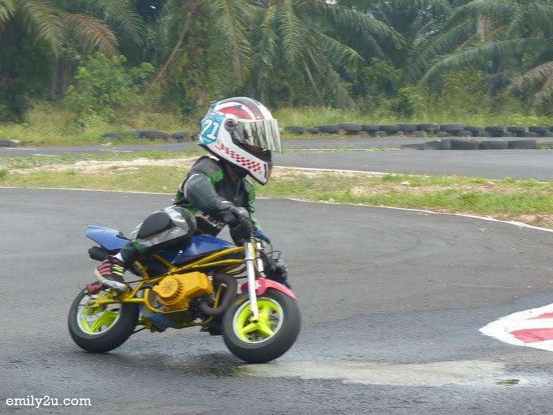 5. 9-year-old Mohd Jehan Irfan on his pocket bike