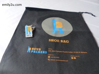 6. shoe bag is complimentary