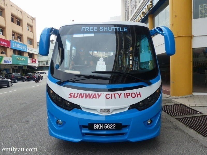 1. Sunway City Ipoh free shuttle bus service