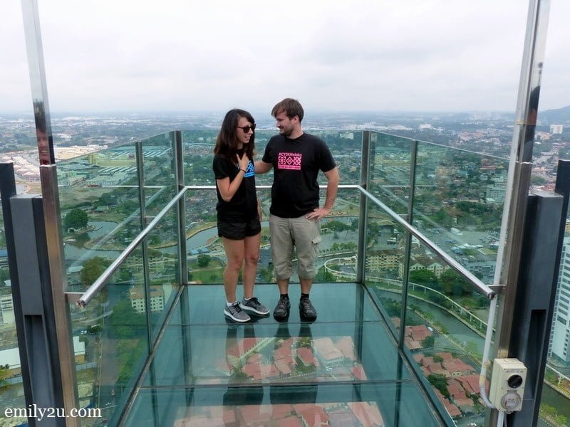 1. Violette Vauchelle (L) & Antoine Bruno Le Guen (R) in the sky box of The Shore, Melaka