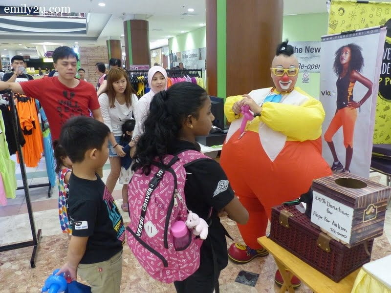 3. the charity effort saw children making cash donations for every balloon they order