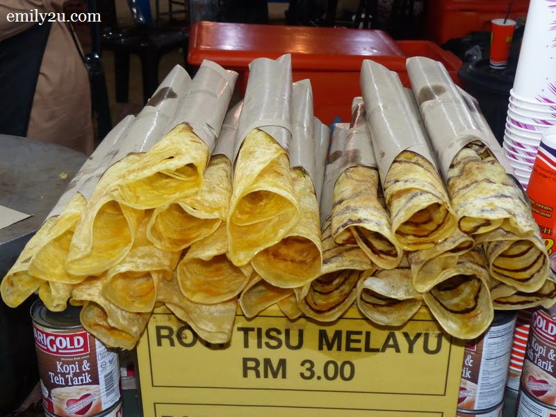 2. roti tisu Melayu / coklat
