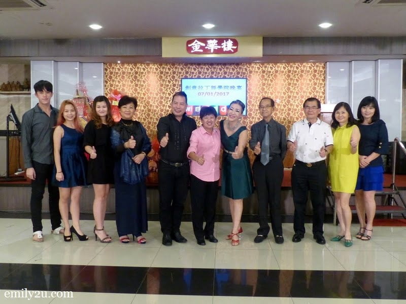 13. Creative Latin Dance Academy founder-cum-principal CL Tan (5th from right) with guest-of-honour Dato' Tan Lian Hoe on her right, along with other VIP guests and sponsors