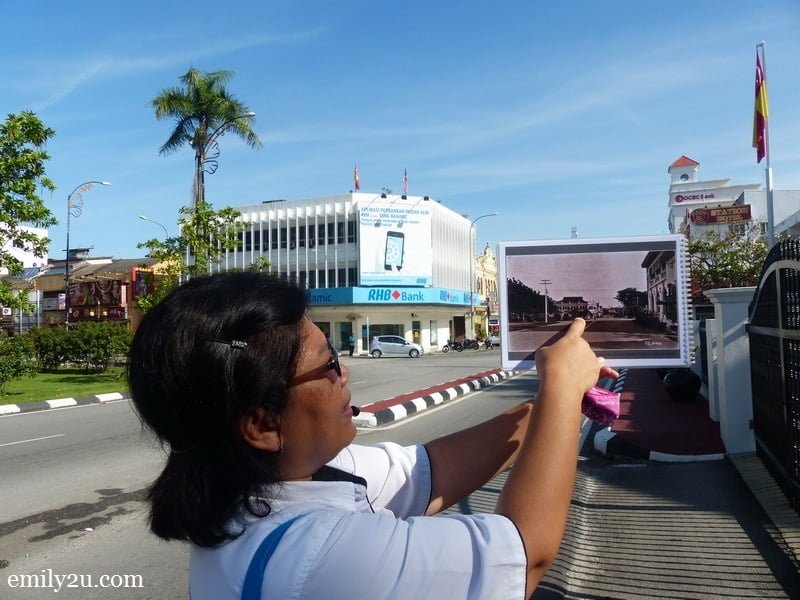 Jasmin shows the then and now during Royal Klang Heritage Walk