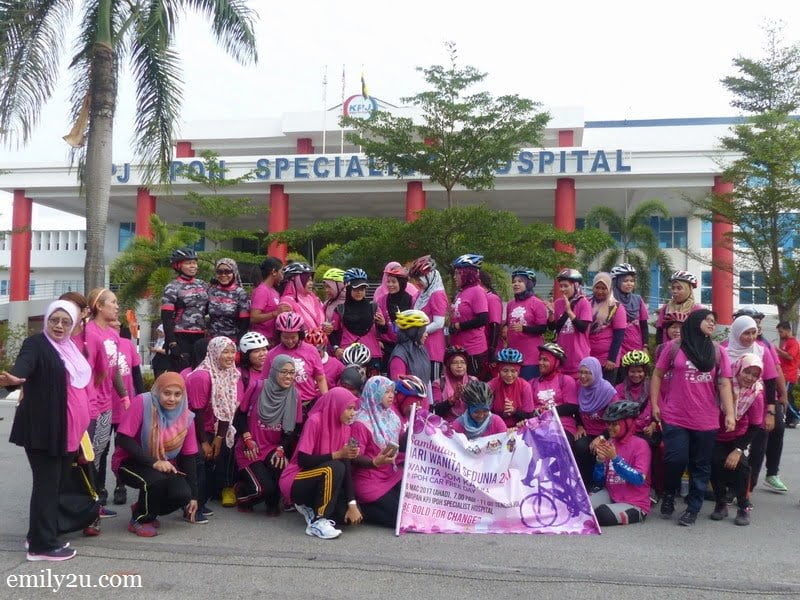  10. the pink cyclists are back to base