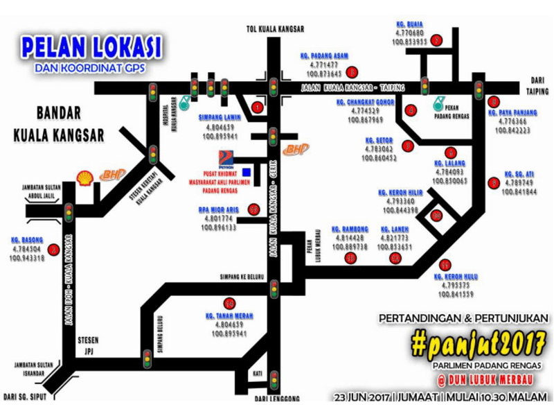 7. Pesta Panjut 2017 location plan