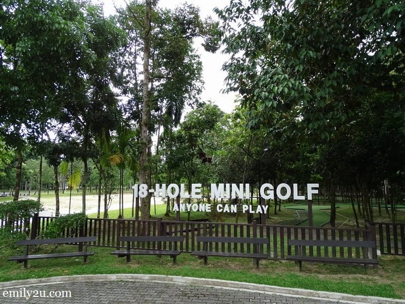 3. 18-hole mini golf course