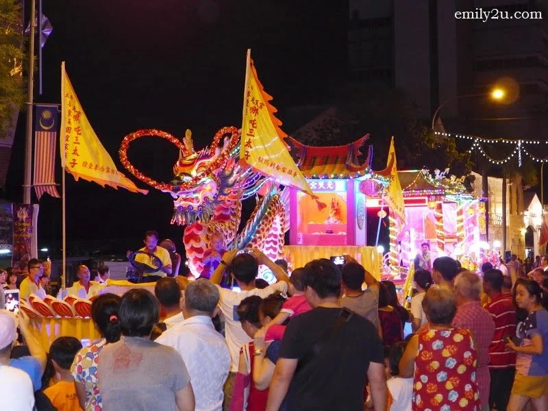 1. dragon float at the Nine Emperor Gods procession 