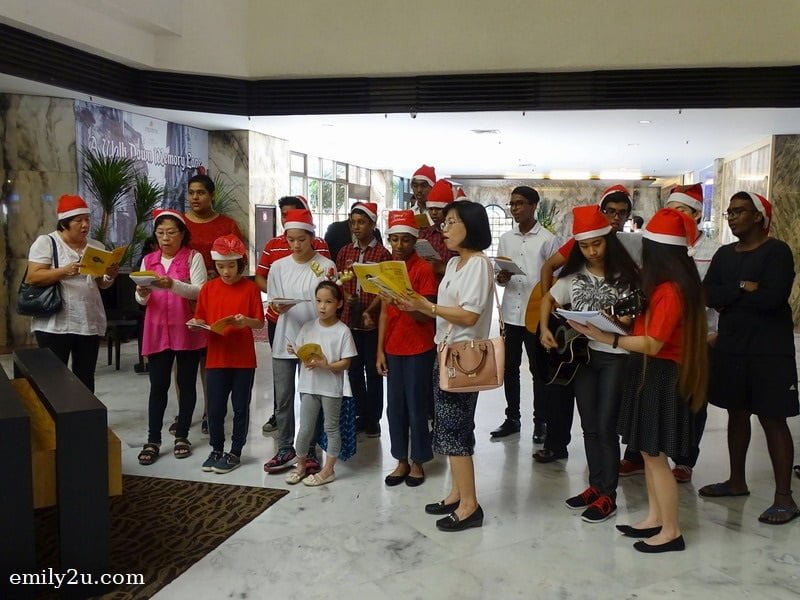 1. carolling by the choir from Our Mother of Perpetual Help Church, Ipoh