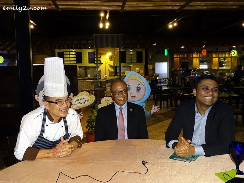 18. L-R: Sous Chef Ahmad Rosnie Mohd. Nor, General Manager Awana Hotel & Golf Course Isaaz Ishak Yunus along with Food & Beverage Manager Lawrence Paul