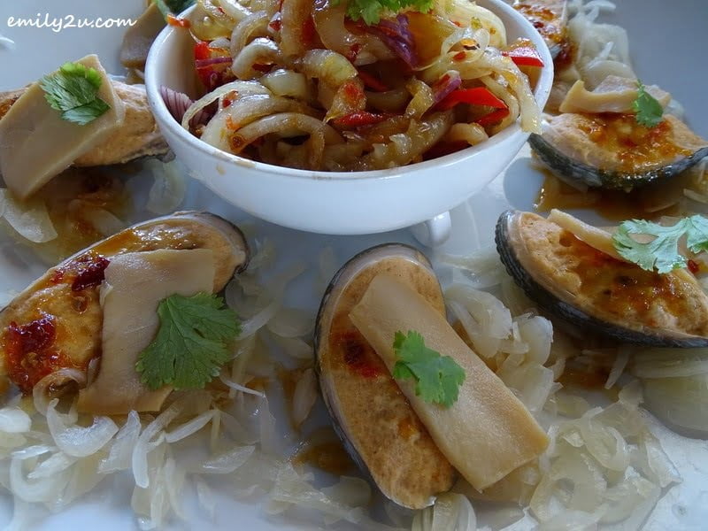  9. Thai-style Abalone with Mango Salad
