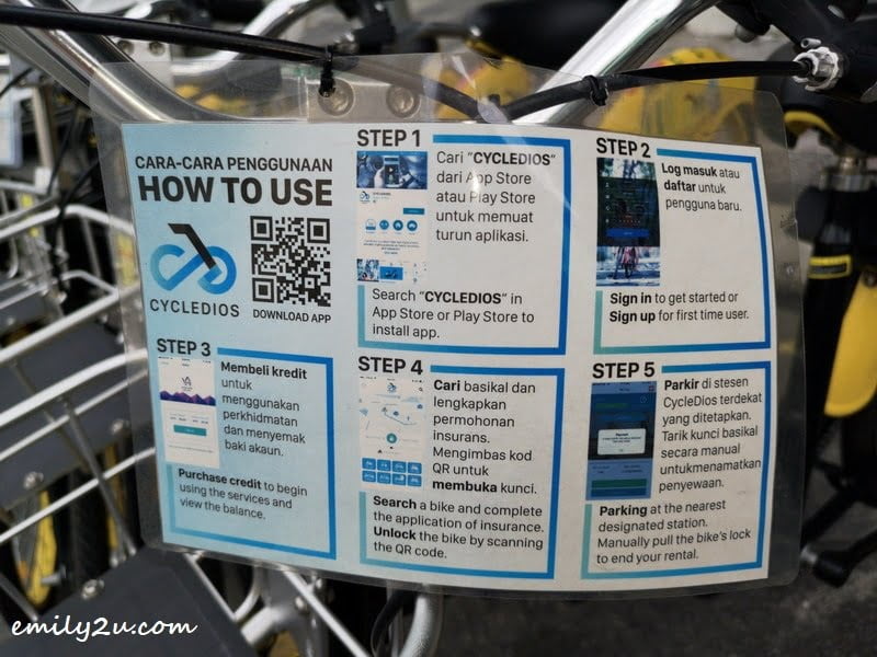 2. bike rental instructions