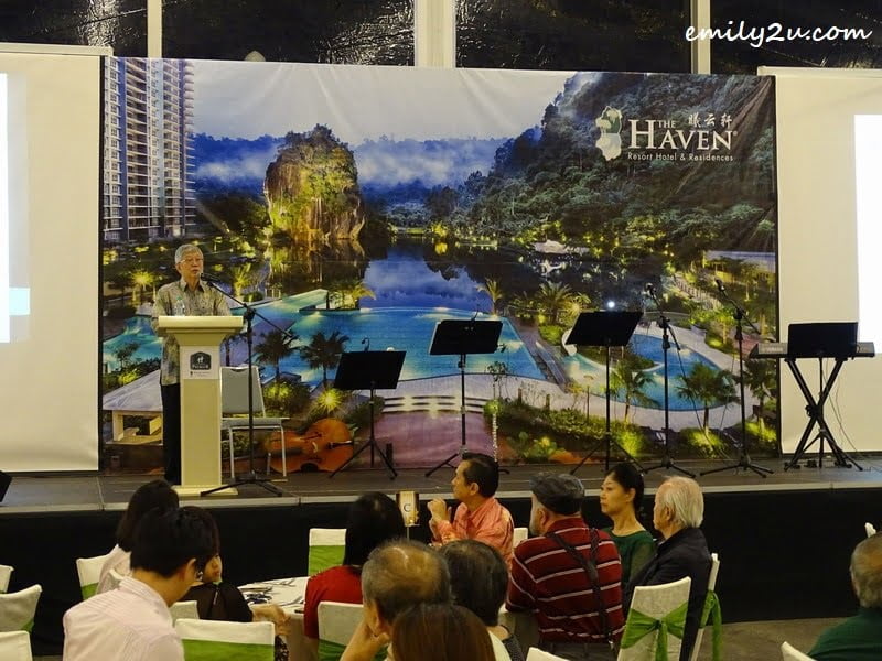 4. The Haven CEO Mr Peter Chan, in his opening address