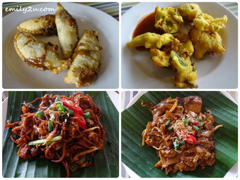 20. items from the action stalls (clockwise from top left): Dodol Puff, Cucur Udang, Kuey Teow Basah & Mee Goreng Mamak