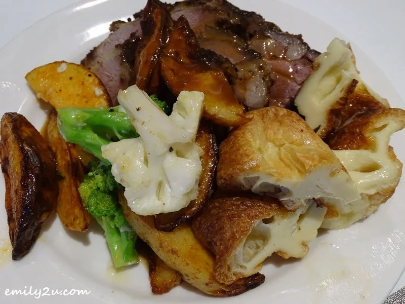 2. roasted lamb - a main course of Weekend Roast Buffet Lunch