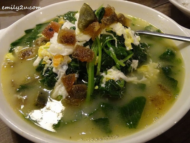 10. Spinach with Superior Broth