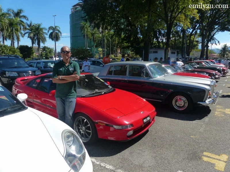 9. Organising Chairperson Mr. K.T. Pillai, who is a member of both the Malaysia and Singapore Vintage Car Register (Northern Region) and Perak Classic Car Club (PCCC)