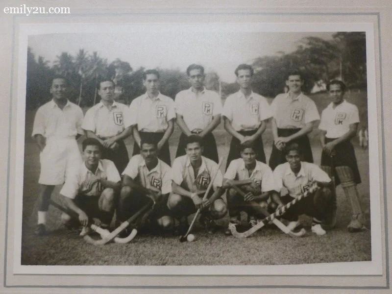 8. the 1949 Perak Hockey Team with HRH Sultan Azlan Shah squatting in the middle