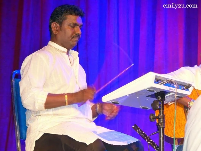 8. Rajah on percussion