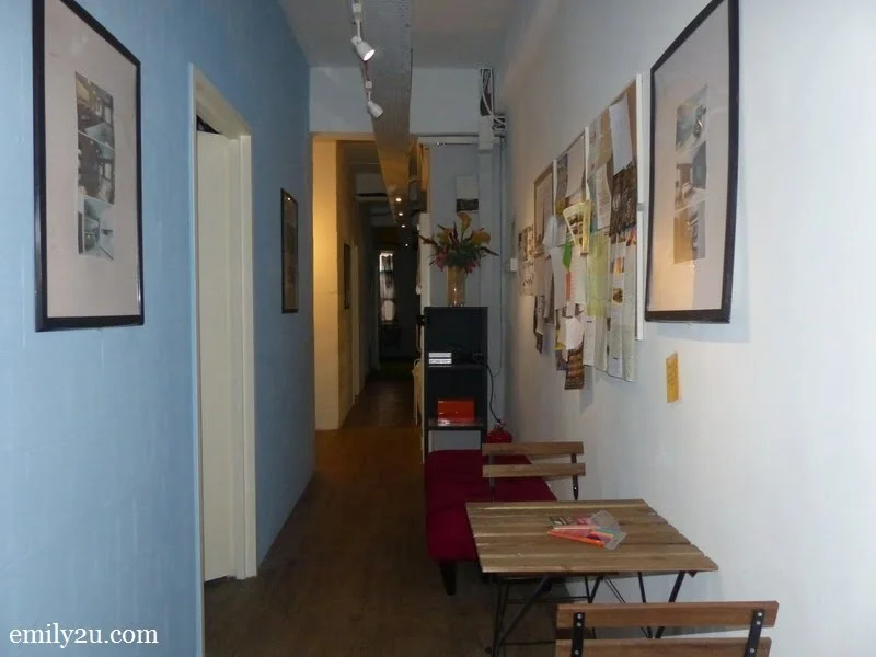 3. corridor that leads to the rooms