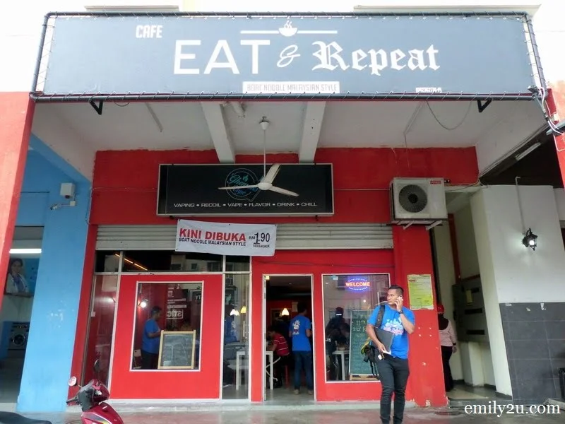 8. Eat & Repeat Café façade