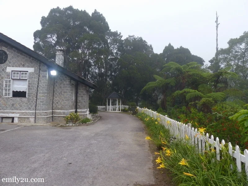 9. flower-lined garden
