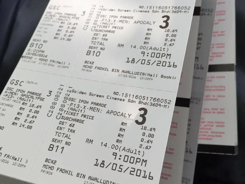 5. tickets to watch X-Men: Apocalypse, courtesy of Honor Malaysia