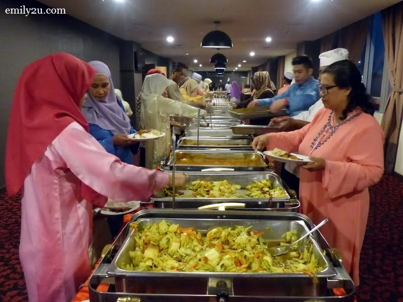 11. guests enjoying a scrumptious Ramadan buffet spread by Tower Regency Hotel, Ipoh