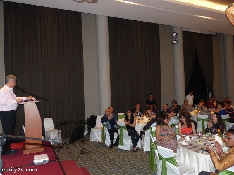 2. Mr. Peter Chan gives thanks to the many blessings in life