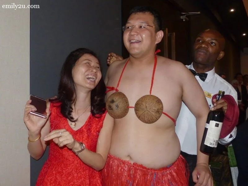 21. a 'high' Gabriel (in coconut bra)