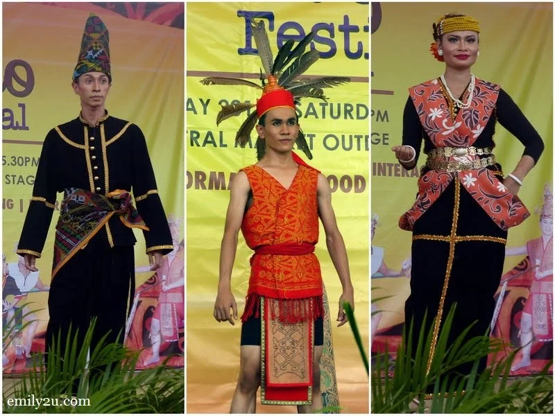 3. L-R: Kadazan-Dusun (male), Iban (male) & Kadazan-Dusun (female)