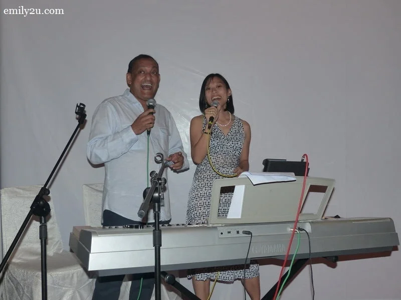 4. a duet by Dempsey (L) & Dr. Joanne Lim (R) 
