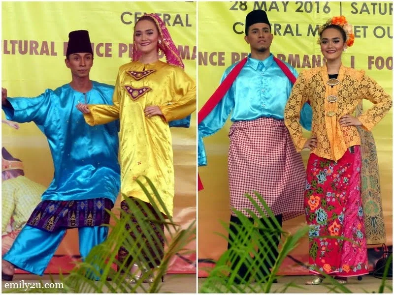 5. Baju Melayu Sarawak (L) & Cocos Malay from Sabah (R)