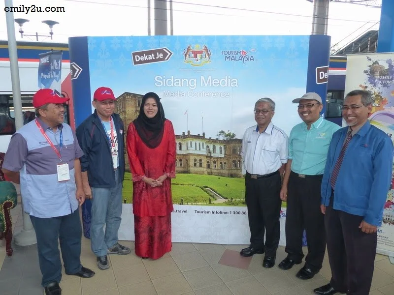 2. the train makes a stop at Ipoh's iconic railway station for the participants to continue with their first leg of the treasure hunt