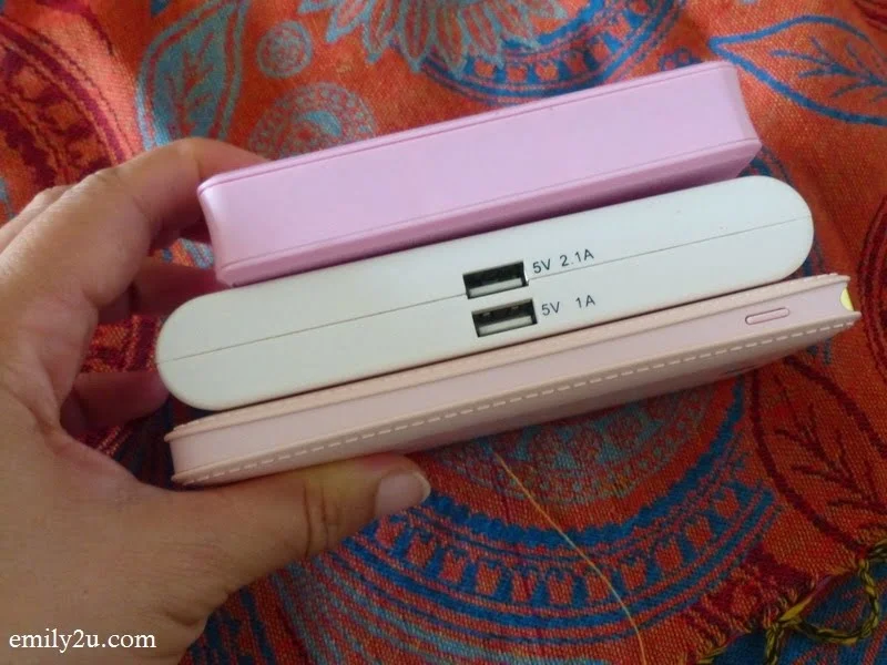 6. note its slim profile compared to my two older power banks (1st & 2nd from the top)