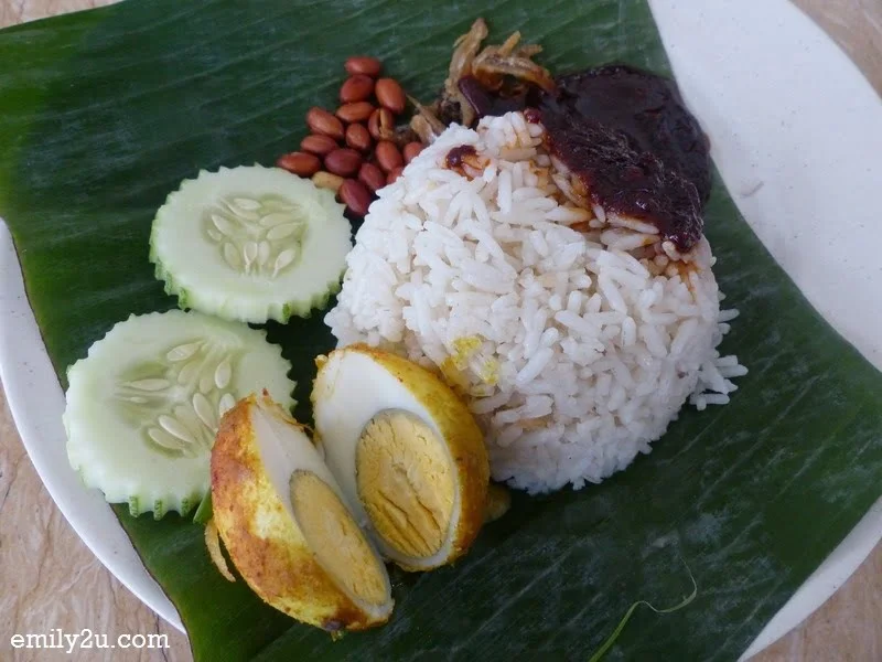 8. nasi lemak, one of the popular items at the restaurant
