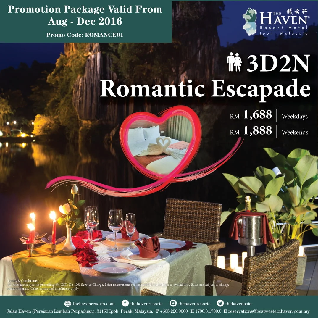 3D / 2N Romantic Escapade