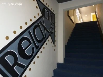 14. this way up to the entertainment room