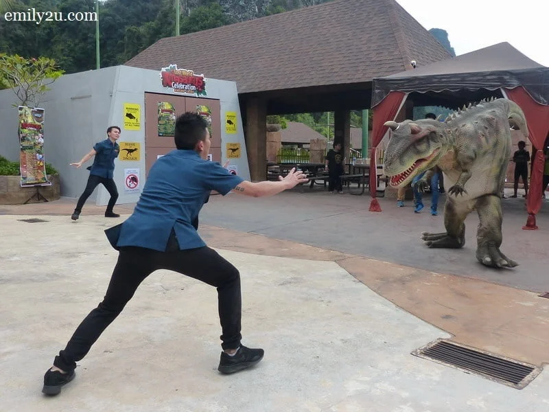 1. the Carnotaurus has broken free from its stable
