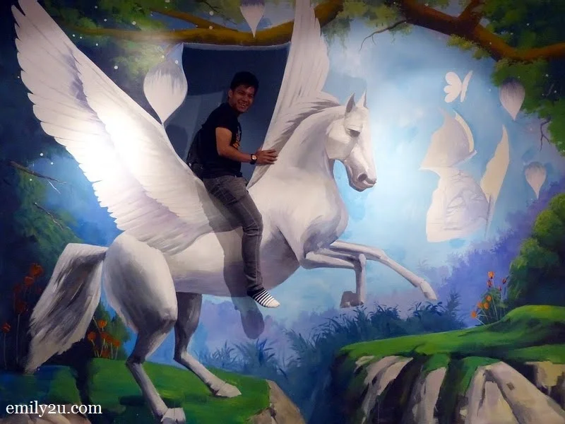 2. Uncle Zuan on a pegasus