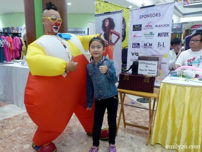 5. this girl has been a fan of Au Young the Clown for years