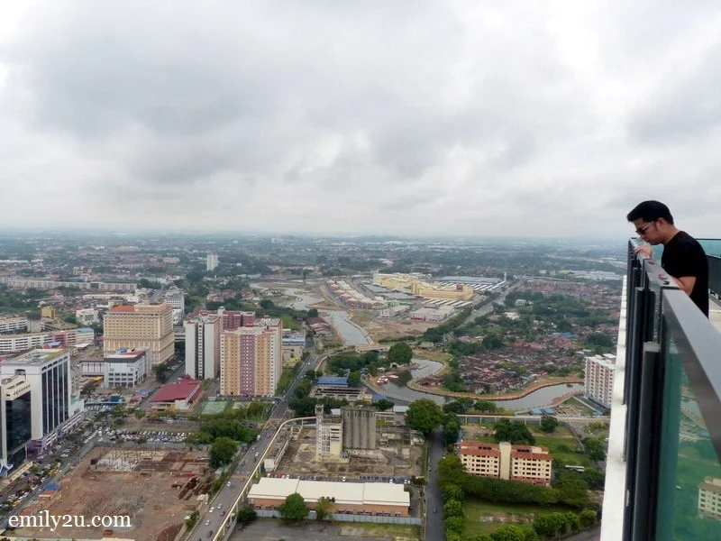 6. Nuar enjoys the aerial view of Melaka