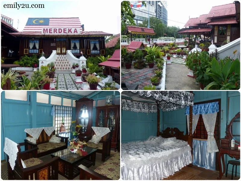 7. one of the attractions of Kampung Morten, a typical traditional Malay wooden house