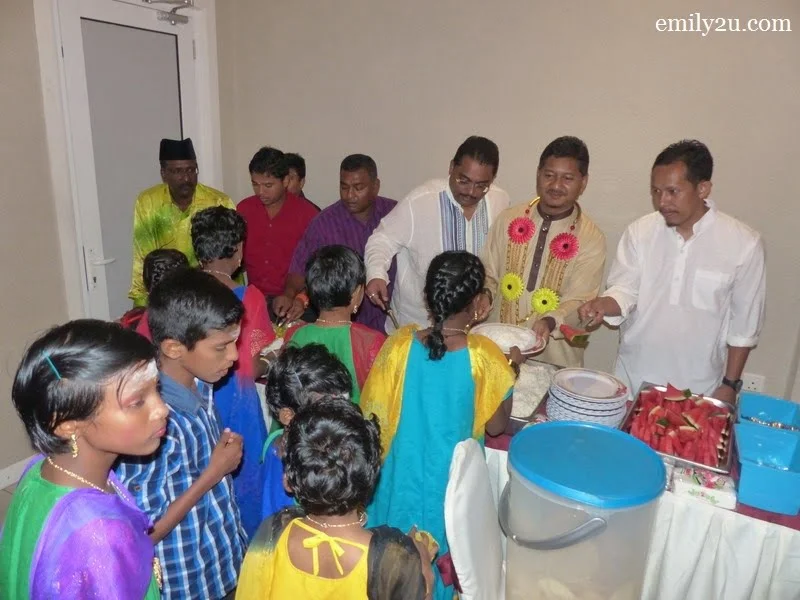9. the children are being served - they are also VIPs!