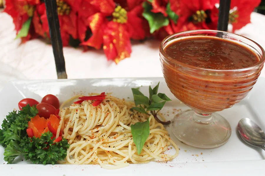 10. Spaghetti Vegetable Marinara
