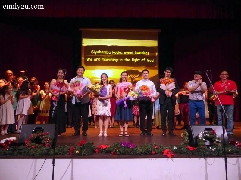 12. standing ovation for the singers